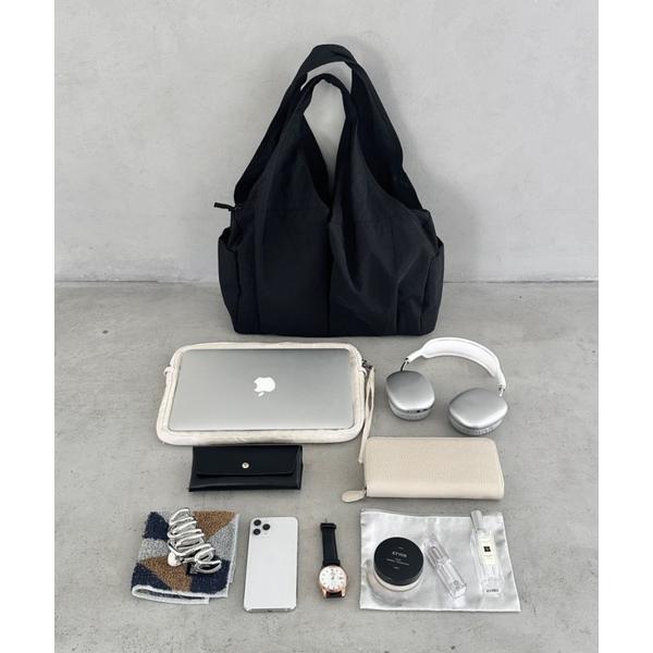 トートバッグ 「A4収納可/大容量」6ポケット付き 仕切り付き軽量ナイロントートバッグ 通勤、通学バ...