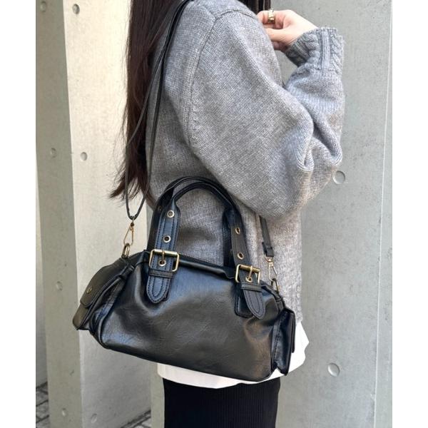 ハンドバッグ 2WAYコンパクトボストンバッグ
