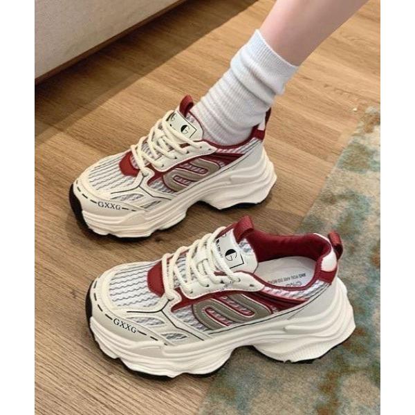 スニーカー 厚底 ボリュームチャンキーソール ダッドスニーカー レディース