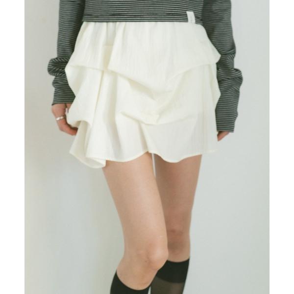 スカート タックデザインミニスカート