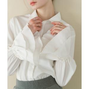 ブラウス シャツ フリルキャンディースリーブショートシャツ レディース｜ZOZOTOWN Yahoo!店