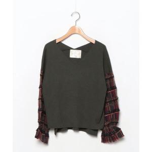 「Re.Verofonna」 長袖ニット MEDIUM カーキ レディース