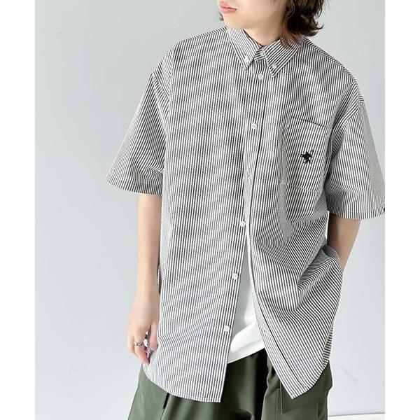 「Java」 半袖シャツ LARGE ブルー メンズ