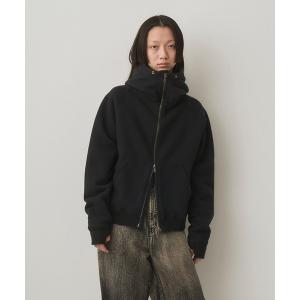 「Juha」 ジップアップパーカー 3 ブラック メンズ