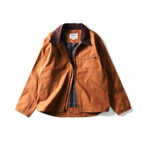 ブルゾン アウター HOUSTON ヒューストン DUCK ZIP WORK JACKET ダックジャケット ジップ ワークジャケット メンズ レディ