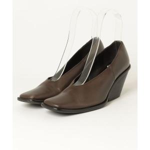 「UNTISHOLD」 パンプス 37 ブラウン レディース