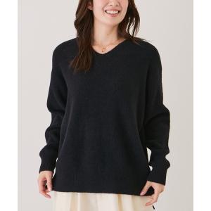 ニット セーター スフレヤーンVネックニットプルオーバー レディース
