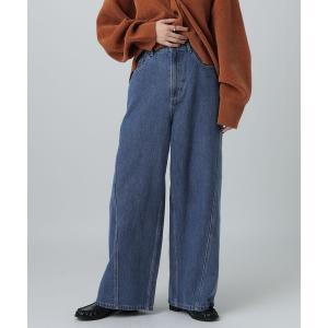ワイドパンツ ジーンズ デニム デニムパンツ 切り替えワイドデニム　608248 レディース｜ZOZOTOWN Yahoo!店