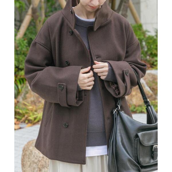 コート アウター スタンドカラージャケット レディース