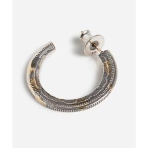 ピアス シルバー925/ピアス/K18gold post 50 Sen Coin Giza Edge Line Pierce(L) w/gold 古銭