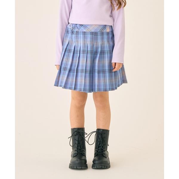 スカート T/Rチェックプリーツキュロット キッズ 子供服 女の子