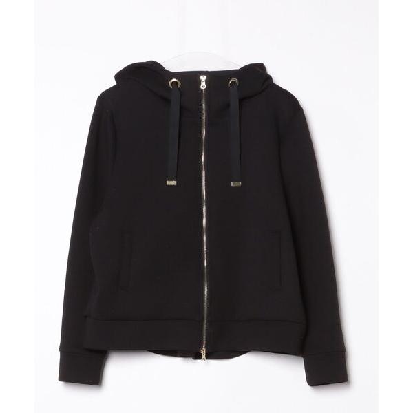 「Bonjour Sagan」 ジップアップパーカー FREE ブラック レディース