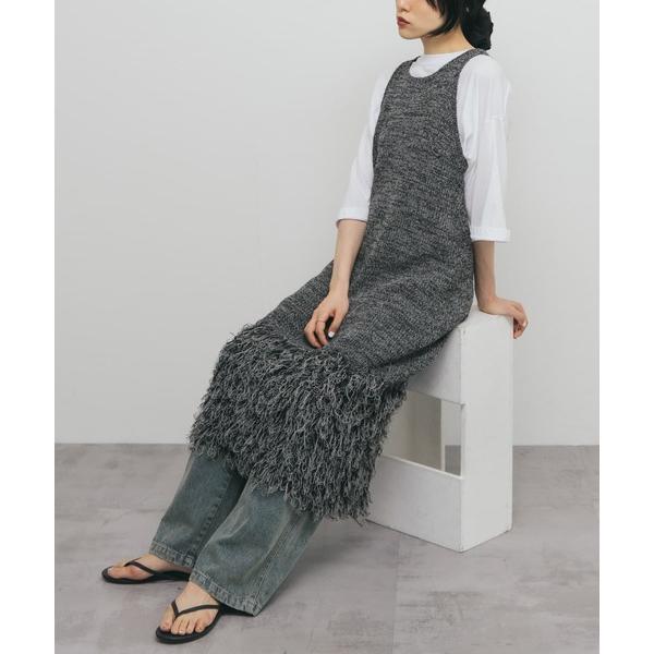 「KBF」 ノースリーブワンピース ONE グレー系その他 レディース