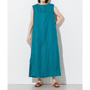 「lil nina」 ノースリーブワンピース FREE グリーン レディース