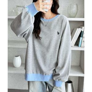 tシャツ GeeRA別注「U.S.POLOASSN.」オーバーサイズワッフルトップス レディース