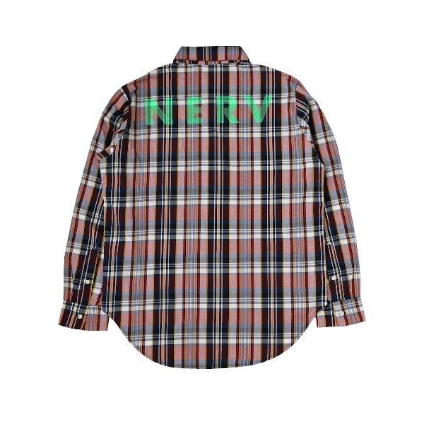 シャツ RADIO EVA A316 NERV Check Shirt メンズ