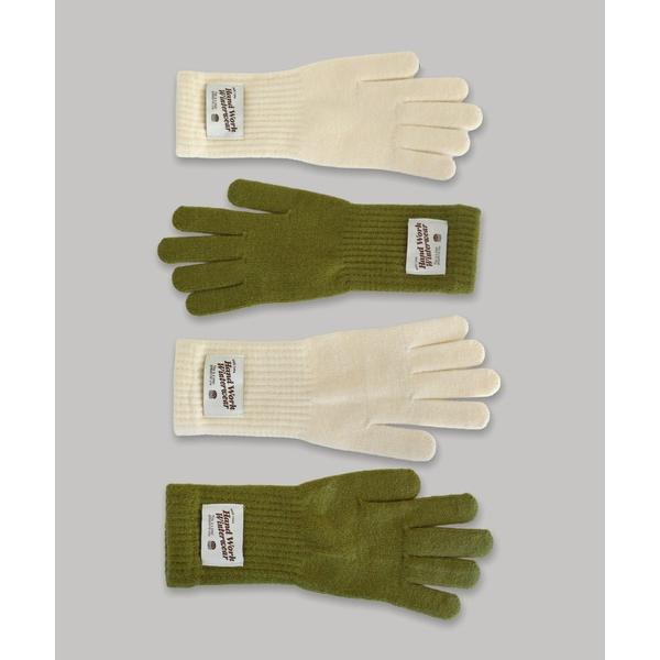 手袋 ソフトウールタッチ ニットグローブ レディース