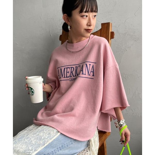 トレーナー スウェット 「Americana/アメリカーナ」 別注 ロゴプリント カットオフスウェッ...