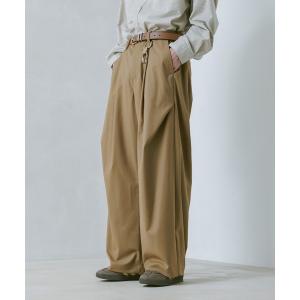 スラックス ARCH TUCK 3D Curve Buggy Slacks/バギーワイドスラックス メンズ
