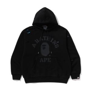 パーカー DESTROYED COLLEGE RELAXED FIT LAYERED PULLOVER HOODIE メンズ レディース