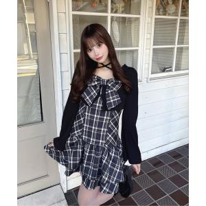 ワンピース リボンアンサンブルワンピース