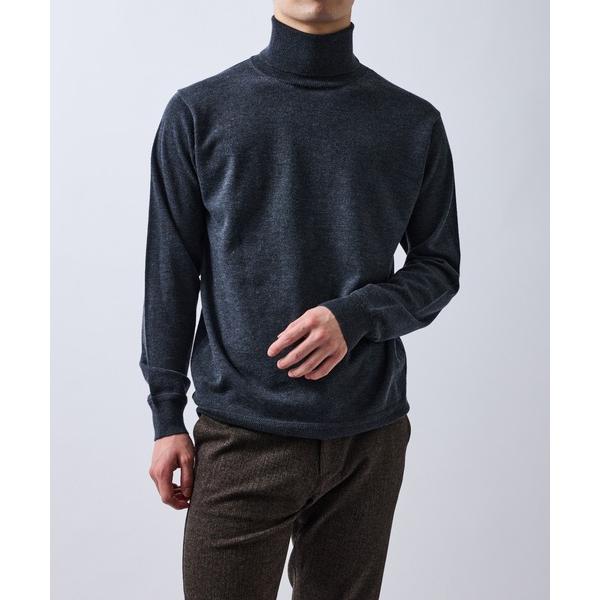 セーター ニット シルクブレンドタートルネック メンズ