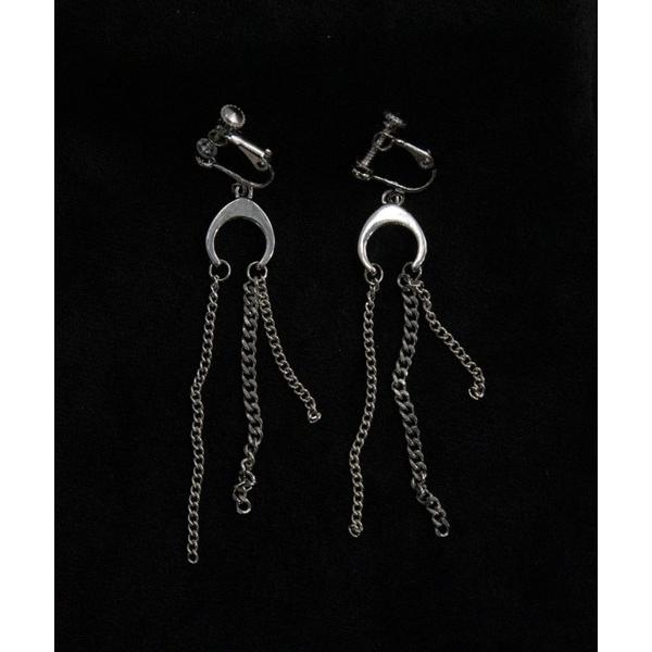 イヤリング サークルフリンジチェーンイヤリング レディース