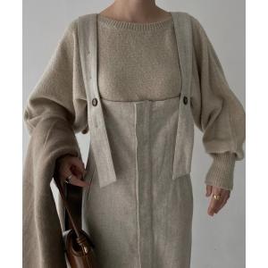 「WILLFULLY」 ニットアンサンブル FREE ベージュ レディース