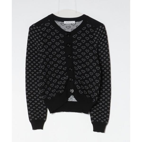 「SEE BY CHLOE」 ドット柄ニットカーディガン - ブラック レディース