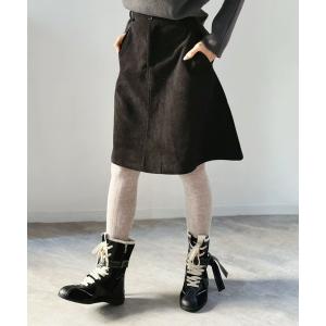 スカート コーデュロイフレアミディスカート