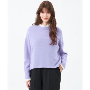 ニット セーター Cleric Collar Knit ウールカシミヤ製 レディース
