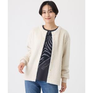 カーディガン 「ウォッシャブル」テディファーカーディガン レディース