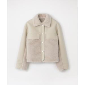 ブルゾン アウター ファーコンビワークブルゾン レディース