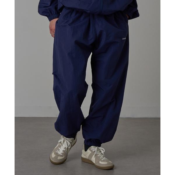 パンツ 「MAISON CLUB」ワンポイント刺繍 ナイロントラックパンツ　セットアップ対応 LES...