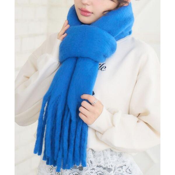 マフラー ストール 「新色追加」フリンジマフラー レディース
