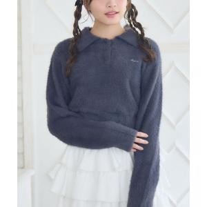 ニット セーター シャギーポロNTPO レディース