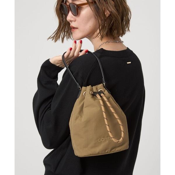 ハンドバッグ 「conte」ドローストリング バッグ BEIGE