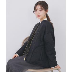 ブルゾン アウター リバーシブル キルティングファーブルゾン「洗濯機OK」 レディース