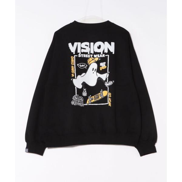 トレーナー スウェット Ghost drip logo クルーネック ポンチトレーナー メンズ レデ...