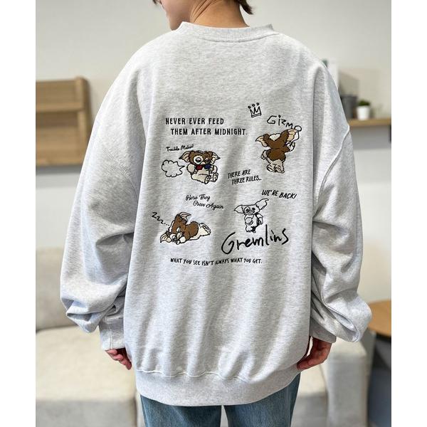 トレーナー スウェット GREMLINS / グレムリン ギズモ ラクガキ刺繍スウェット メンズ レ...