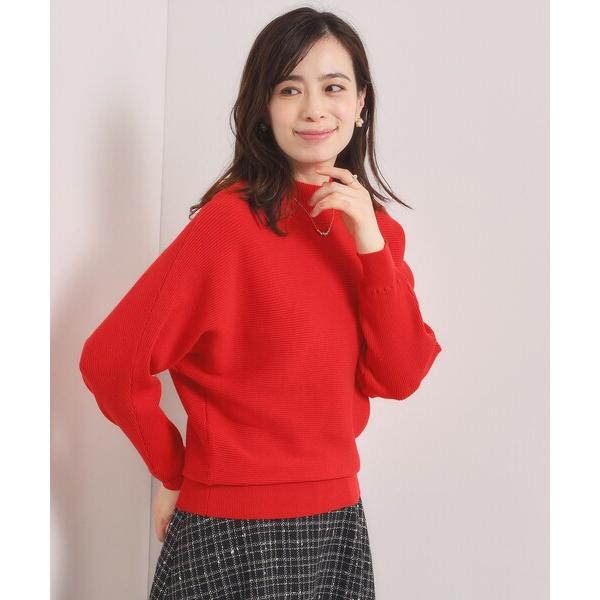 ニット セーター 「手洗い可」リブドルマンハイネックニット レディース