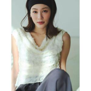 ブラウス シャツ カットジャガードドレープブラウス レディース