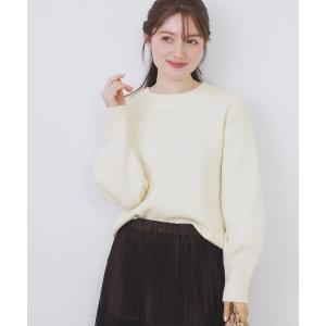 ラメニットモックネックセーター