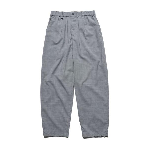 スラックス TROPICAL CHECK TAPERED BOLD PANTS メンズ レディース