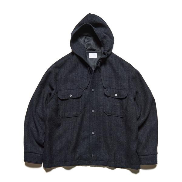 ブルゾン アウター FANCY TWEED HOODED SHIRT メンズ レディース