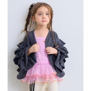 チュニック チュールフリルチュニック キッズ 子供服 女の子