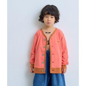 カーディガン ニットサッカーカーディガン キッズ 子供服 男の子 女の子