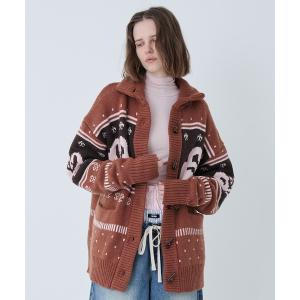 カーディガン SWAN Motif Cowichan Cardigan/スワンモチーフカウチンカーディガン レディース