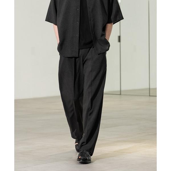 スラックス 「CITY TOKYO/シティートーキョー」Cool-flex ワイドトラウザーズ メン...