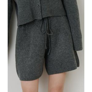 パンツ メランジニットショートパンツ「セットアップ可能」 レディース